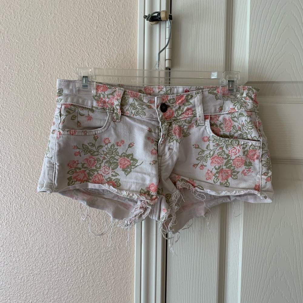 Siwy Denim Shorts with Flower Print